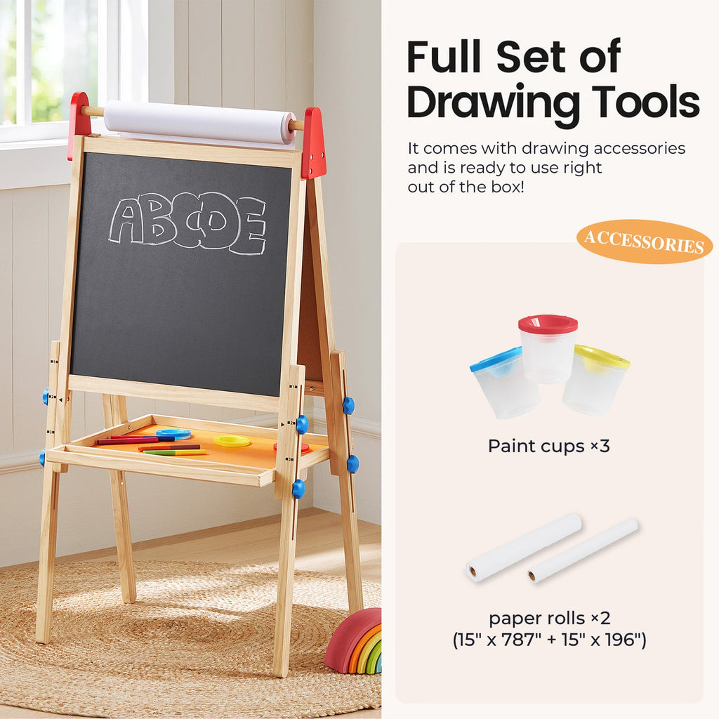 Tiny Land® 3-in-1 Art Easel for Kids - BigHeartsDoBigThings2.com
