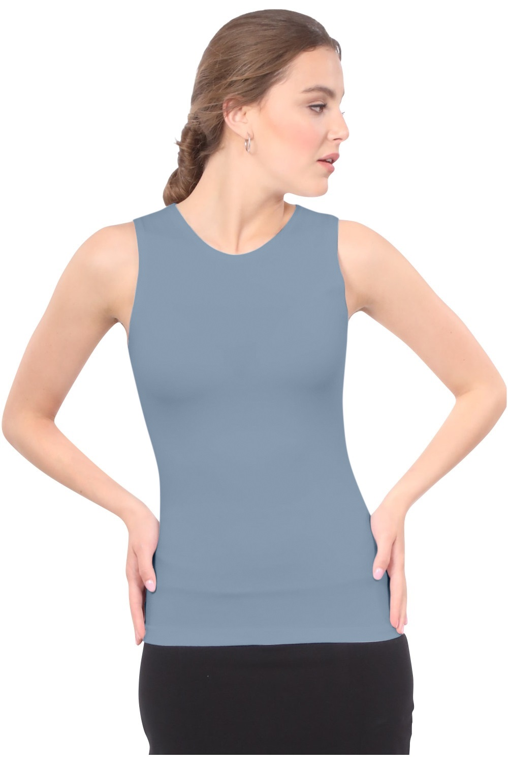 Premium Sleeveless Layering Tank Top with Full Shoulder Coverage