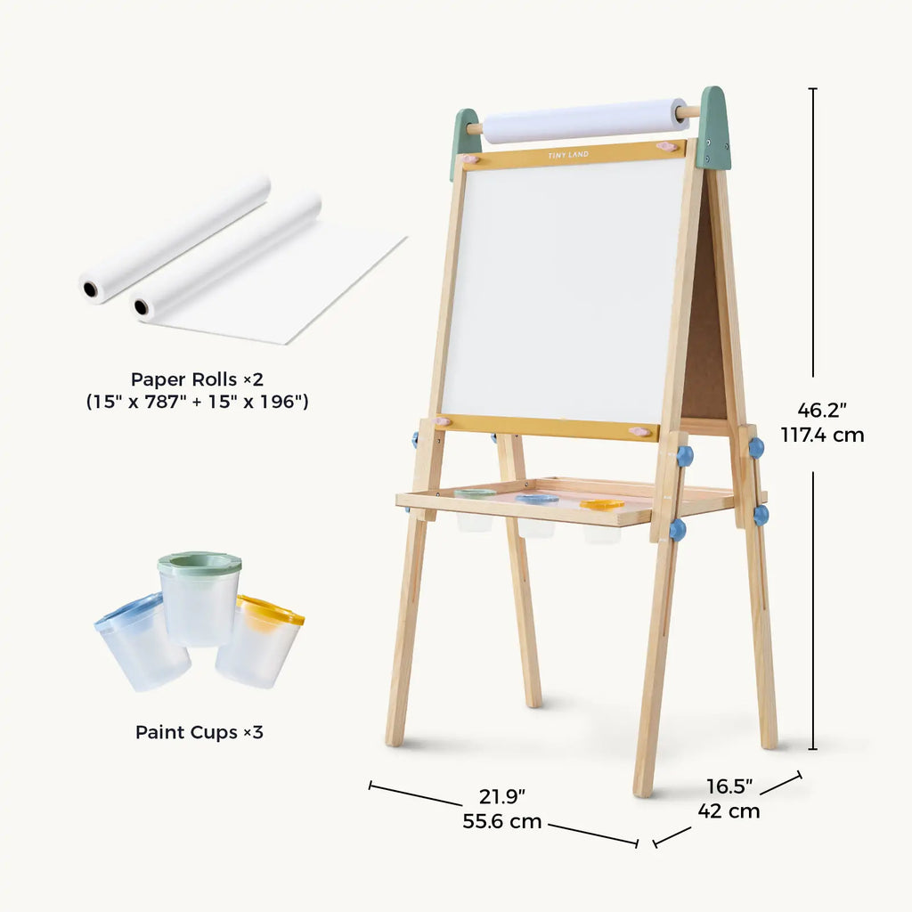 Tiny Land® 3-in-1 Art Easel for Kids - BigHeartsDoBigThings2.com