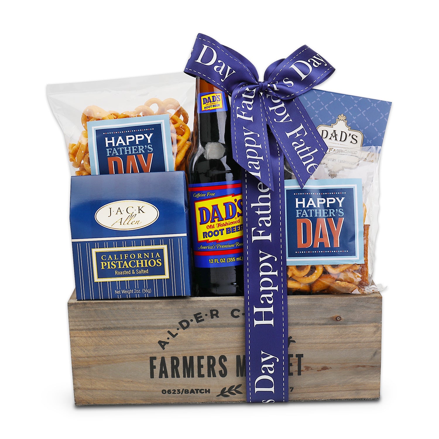 Father's Day Gift Basket with Gourmet Snacks