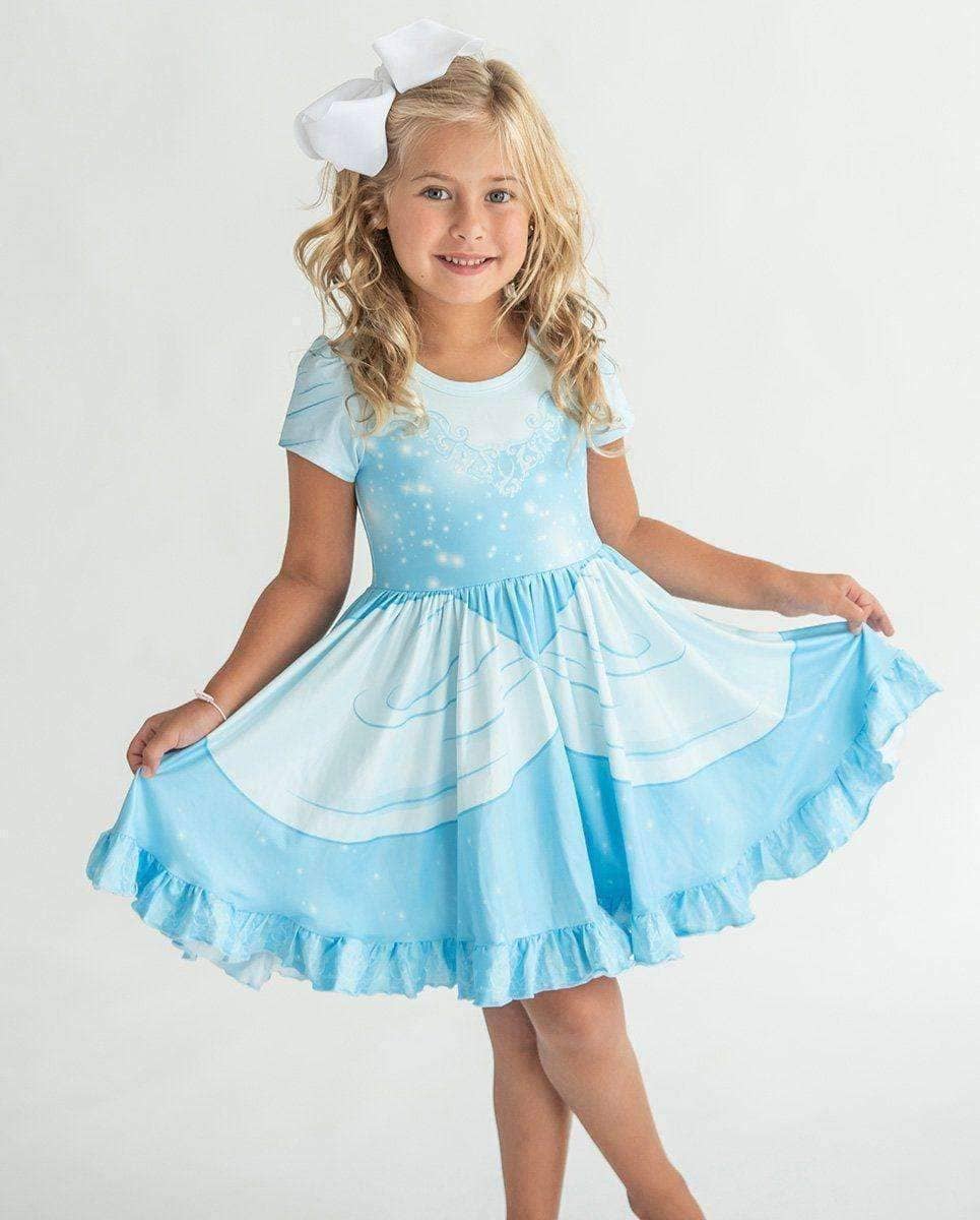 Cinderella Princess Girls Twirl Dress with Pockets in soft performance fabric, perfect for twirling - $55 - Curated with love by BigHeartsDoBigThings2.com 💚