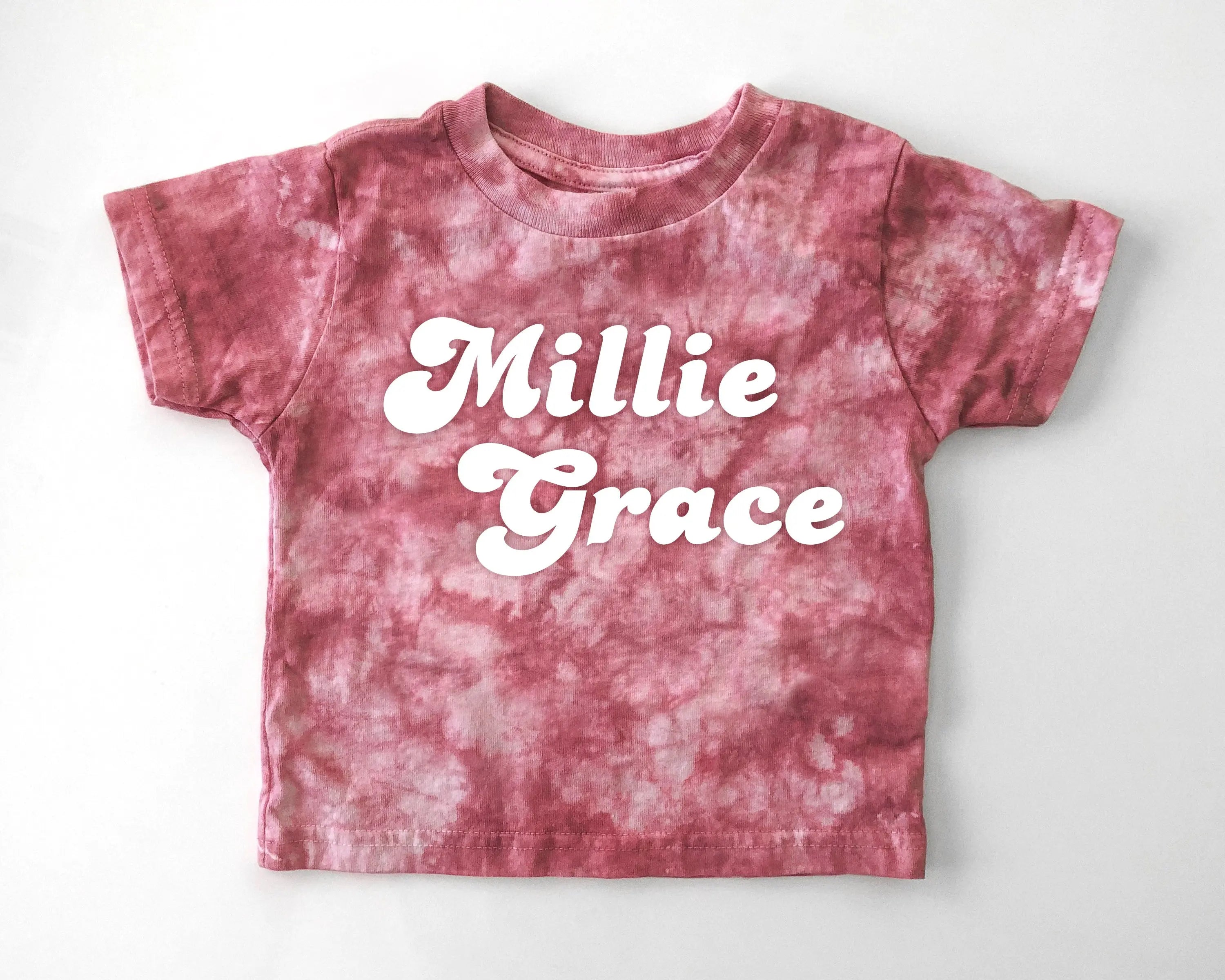 Personalized Tie Dye Baby or Toddler Outfit