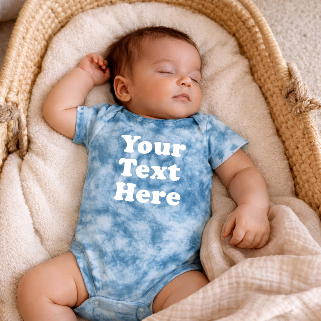 Personalized Tie Dye Baby or Toddler Outfit