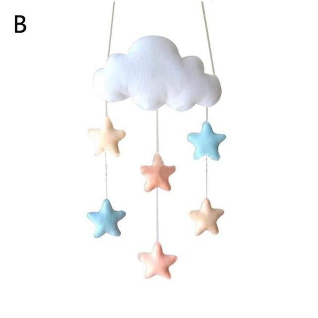 Handmade Cloud Felt Crib Mobile – Nursery Decoration